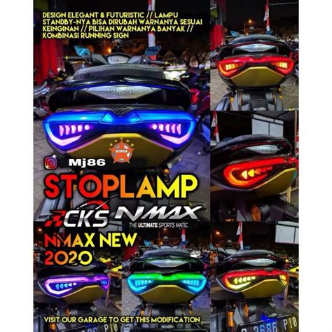 Stoplamp Nmax New 2020 2024 Stop Lamp Nmax New CKS Multicolor RGB 1