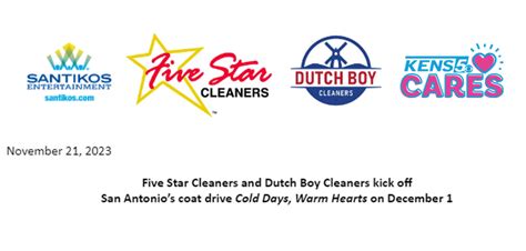 Five Star Cleaners And Dutch Boy Cleaners Kick Off San Antonios Coat