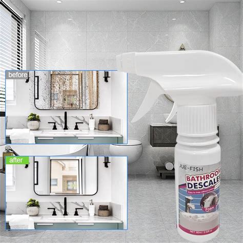 Uuhytg Bathroom Descaler Cleaner Powerful All Purpose Foam Spray