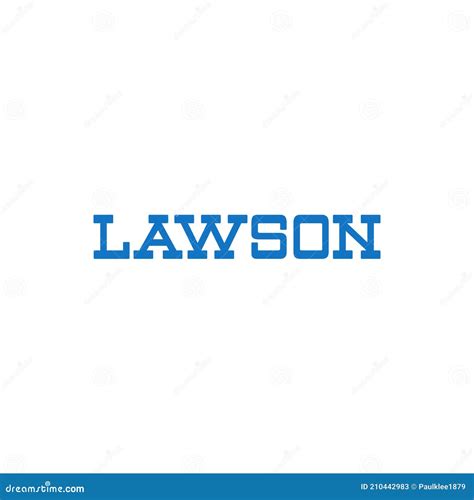 Lawson Logo Editorial Ilustrativo Sobre Fondo Blanco Foto De Archivo