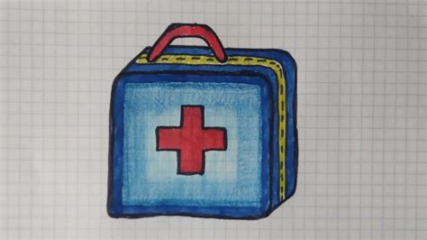 HOW TO DRAW A MEDICAL KIT COMO DIBUJAR UN BOTIQUIN MEDICO COMMENT