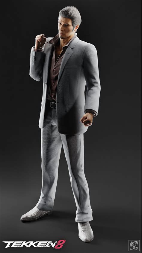 Kiryu In The Style Of Tekken 8 Renders Ryakuzagames