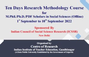 Days Free And Fully Icssr Sponsored Research Methodology Course