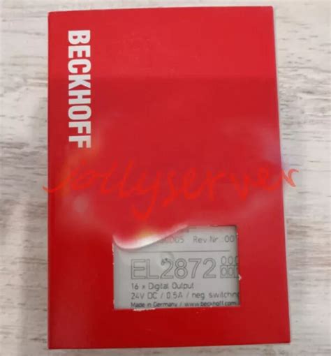 TERMINAL ETHERCAT BECKHOFF EL2872 sortie 16 CH 24 V DC 0 5A câble