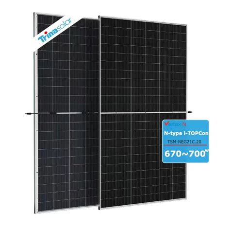 Trina Solar Vertex N Type Module Mono Module With Dual Glass Tsm Neg C