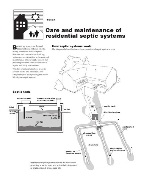 Care And Maintenance Of Residential Septic Systems