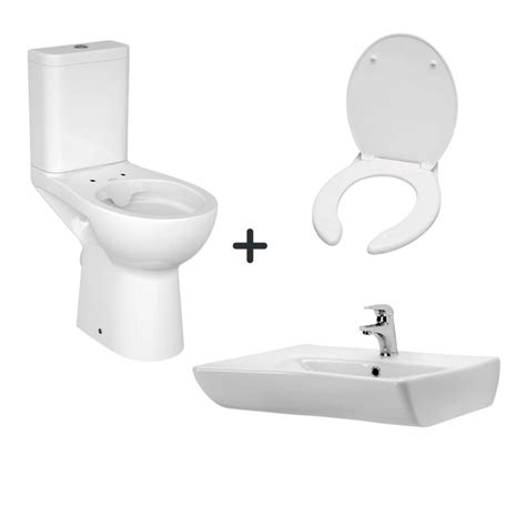 Set Complet Pentru Persoane Cu Dizabilitati Vas Wc Stativ Cu Rezervor