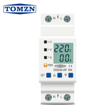 63A 80A 110V 230V Din Rail R Glable Sur Sous Tension Dispositif De