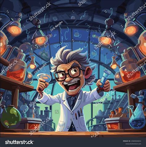 Mad Science Cartoon Over 2322 Royalty Free Licensable Stock