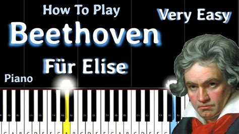 Beethoven Für Elise Very Easy Piano Tutorial For Beginners YouTube