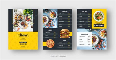 Premium Vector Restaurant Food Menu And Flyer Template