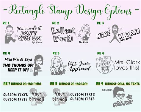 Custom Teacher Stamp Bitmoji Stamps Selfinking Face Stamp Etsy Australia