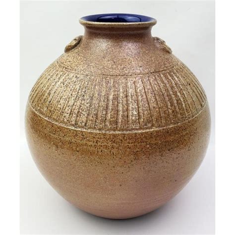 Bid Now Jugtown Ware Pottery Vase Invalid Date Est