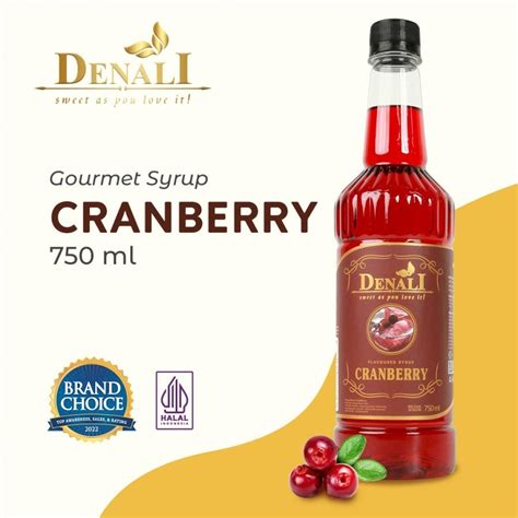 Jual Denali Syrup Cranberry Ml Sirup Minuman Rasa Raspberi