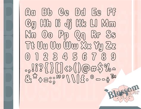 Bubble Font Svg Bubble Font Wordart Font Svg Outline Font Svg Cute Images