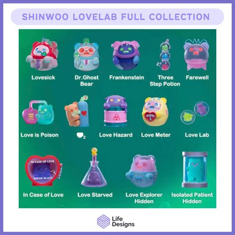 Pre Order Shinwoo Lovesick Lab Blind Box Full Set Of 8 Hobbies