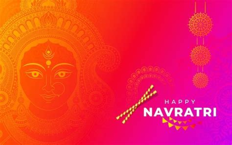 Indian Festival Happy Navratri Background Design