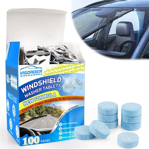 Amazon 100 Pieces Windshield Washer Tablets Economy 100 Gallons