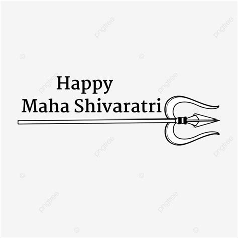 Happy Maha Shivaratri Wishes With Trishul Vector Maha Shivaratri