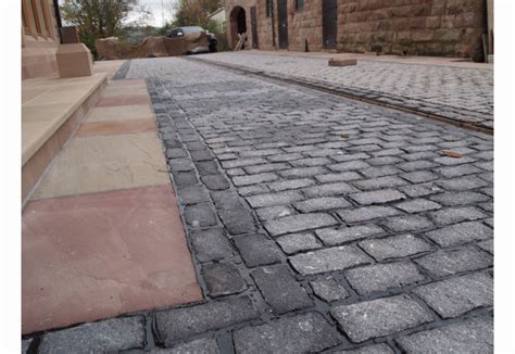 Dark Grey Granite Setts In Natural Cropped Finish Per M2 Stoneyard