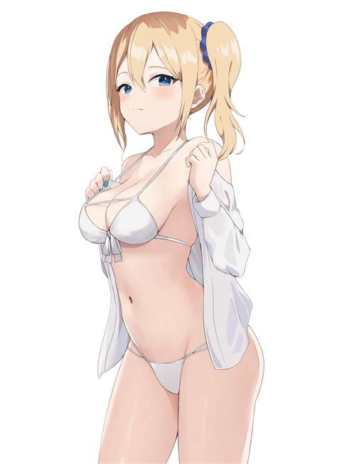 Rule 34 1girls Ass Bare Shoulders Belly Big Breasts Blonde Hair Blue Eyes Blue Nails Blush Bra