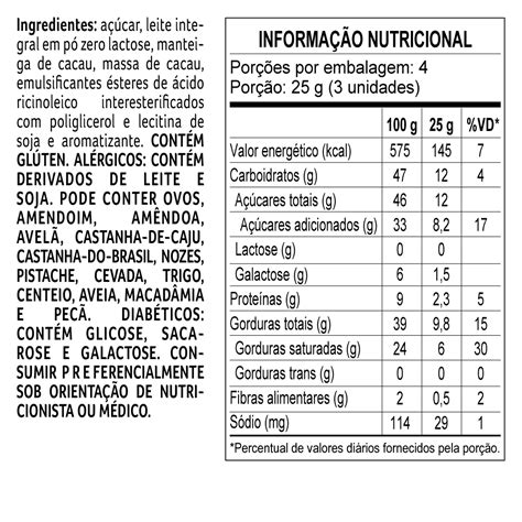 TABLETE LACREME ZERO LACTOSE 100G Loja Cacau Show