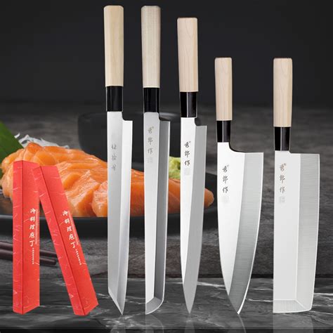 Faca Japonesa Profissional Do Cozinheiro Chefe Sashimi Sushi Salm O