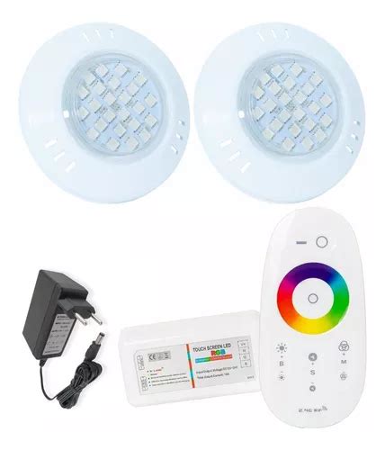 Kit Led Piscina 2 Leds 5w Brustec Módulo Fonte Parcelamento sem