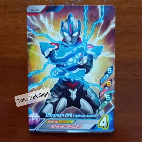 Jual Ultraman Orb Lightning Attacker B2 052 Kartu Ultraman Fusion Fight