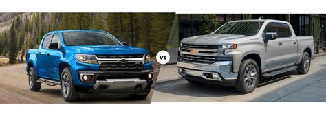 2021 Chevy Colorado Vs Silverado 1500 Compare Chevrolet Trucks