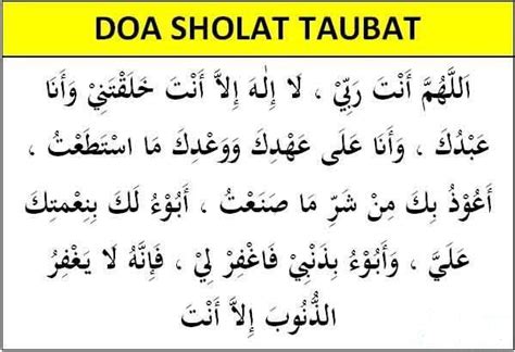 Bacaan Doa Setelah Sholat Taubat Sesuai Sunnah Lengkap KASKUS