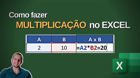 Como fazer Multiplicação no Excel YouTube