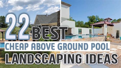 Cheap Above Ground Pool Landscaping Ideas Youtube