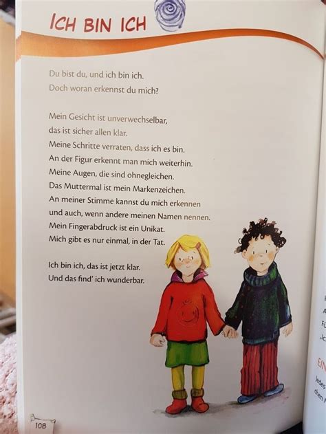 Ich Bin Ich Gedicht Kita Kindergarten Krippe Bin Gedich Lorah Me Kindergarten