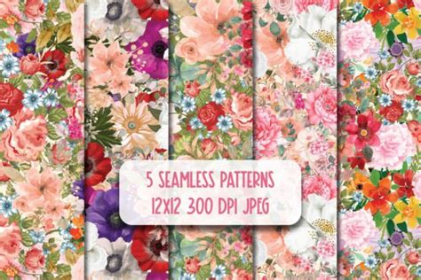 Retro Flowers Seamless Pattern Graphic By Cherishic Creative Fabrica