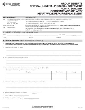 Fillable Online Form Id Critical Illness Claim Doctor S Fax Email