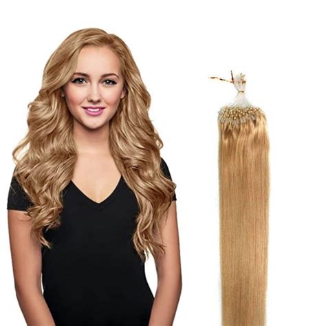 Micro Loop Hair Extensions Golden Blonde Buy Micro Loop Hair