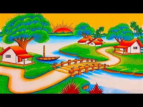 Share 182+ scenery drawing easy and beautiful super hot - nanoginkgobiloba.vn