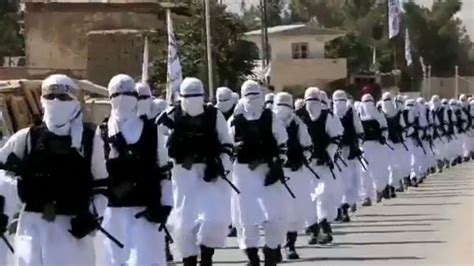 Taliban Fighters March Through Kandahar In Uniform On Afghanistans