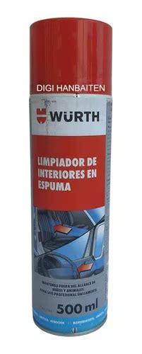 Espuma Limpiadora De Interiores Wurth 500 Ml Meses sin interés