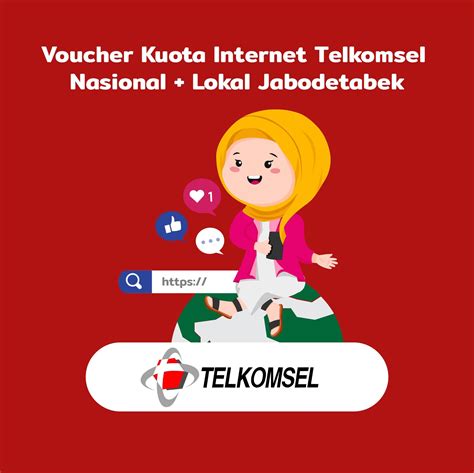 Voucher Kuota Internet Telkomsel Nasional Lokal Jabodetabek 11 GB