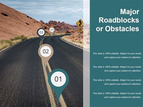 Major Roadblocks Or Obstacles Template Ppt Powerpoint Presentation