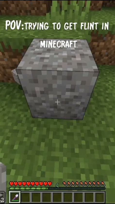 Trying To Get Flint In Minecraft Youtube