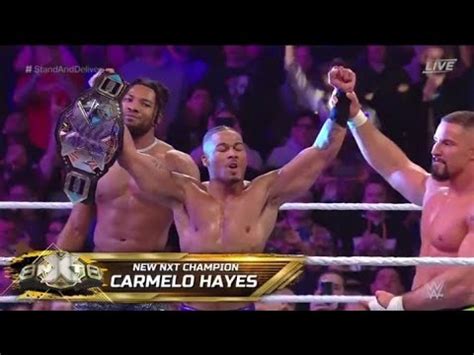 Wwe Nxt Stand Deliver Carmelo Hayes Wins The Nxt Championship