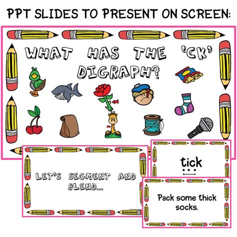 Consonant Digraph Ck Worksheets Game And Ppt Slides Made By Teachers