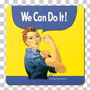 We Can Do It T Shirt Rosie The Riveter Decal Second World War PNG