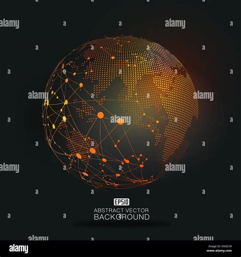 Mapa Del Mundo Punto L Nea Composici N Representando El Global