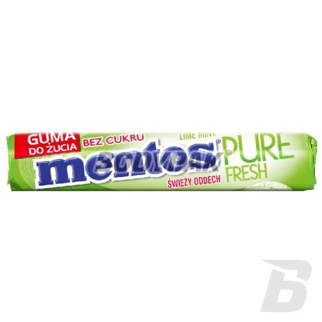 Mentos Pure Fresh Lime Mint Sugarfree Gumy Do Ucia O Smaku Limonkowo