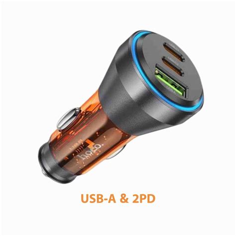 Hoco Nz12d Car Charger 2type C 1usb Fast Charging Quick Charger 100 Authentic Pd60w Qc3 0