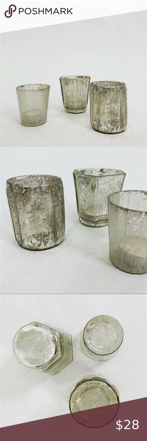 West Elm Mercury Glass Candle Holders Mercury Glass Candles Mercury Glass Candle Holders